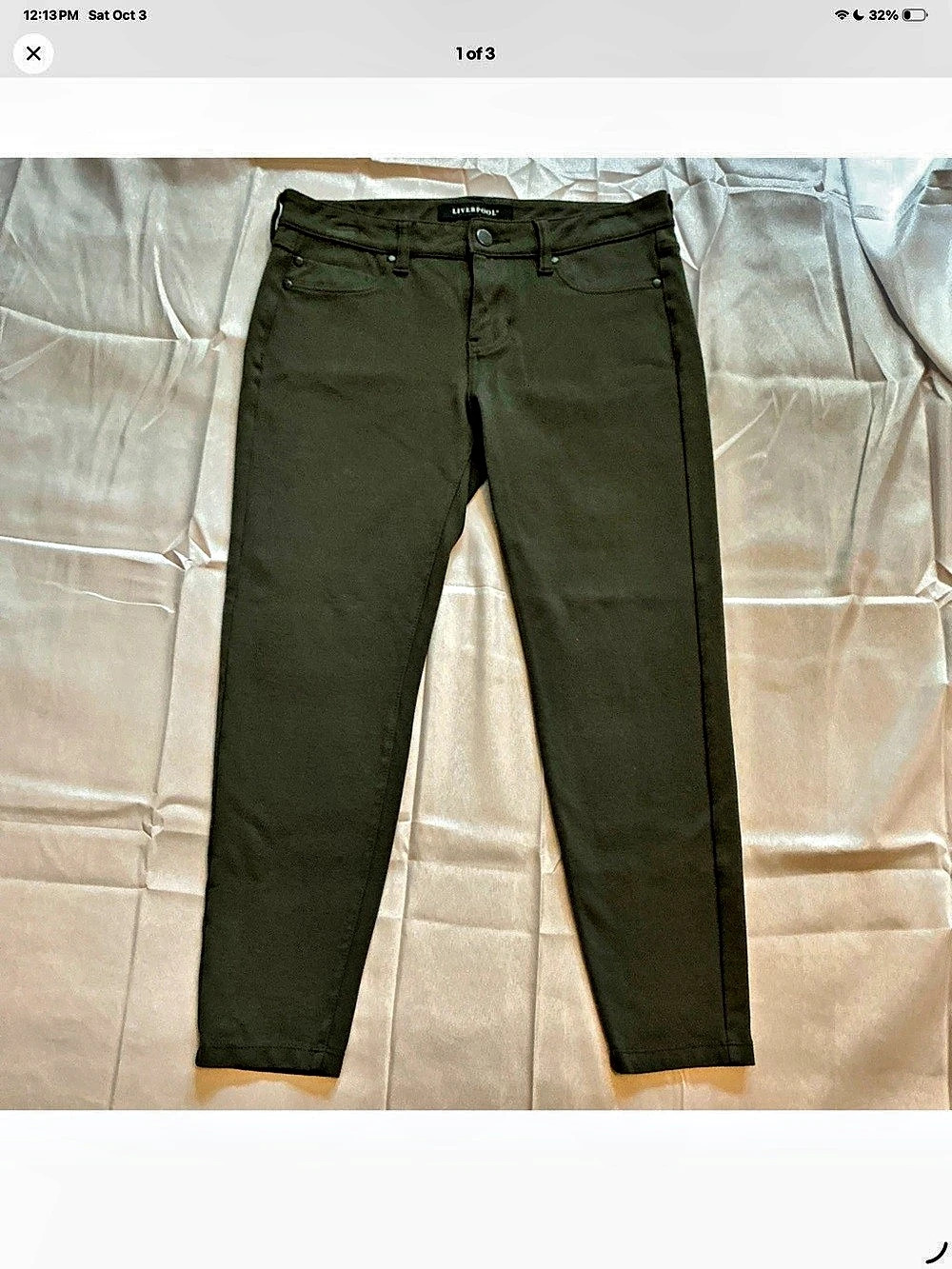 Liverpool pull-on skinny ankle pant Skinny Ankle Pants Green Size 6P Like New